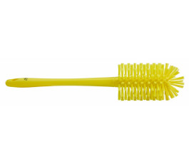 Vikan cylindrical brush, Ø90 mm - Medium/hard bristles - Yellow