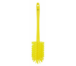 Vikan cylindrical brush, Ø90 mm - Medium/hard bristles - Yellow