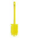 Vikan cylindrical brush, Ø90 mm - Medium/hard bristles - Yellow
