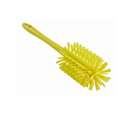 Vikan cylindrical brush, Ø90 mm - Medium/hard bristles - Yellow