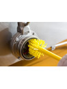 Vikan cylindrical brush, Ø90 mm - Medium/hard bristles - Yellow
