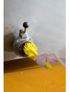 Vikan cylindrical brush, Ø90 mm - Medium/hard bristles - Yellow