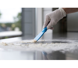 Vikan blue hand scraper - 75 mm