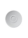 Sous-tasse blanche en porcelaine Ø 15 cm Slim O Pro.mundi - Lot de 12