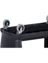 3-level black trolley