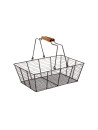 Rectangular metal basket...