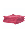 Lavette microfibre rouge - Lot de 5