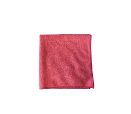 Set of 5 red microfiber cloths