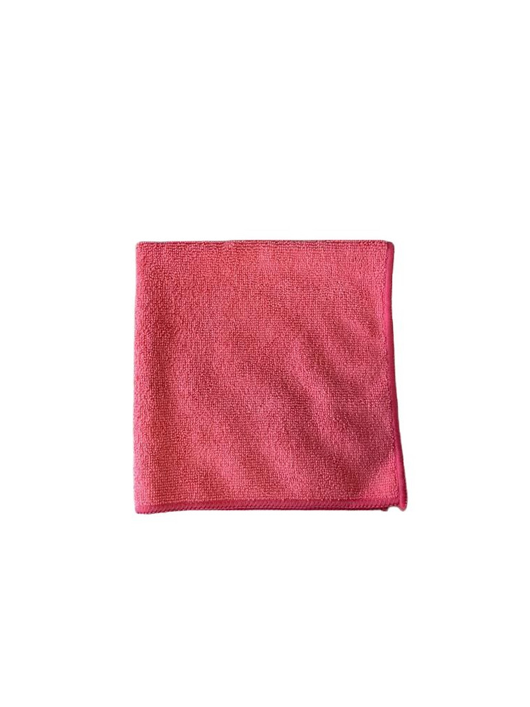 Lavette microfibre rouge - Lot de 5