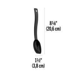 Black Plastic Spoon