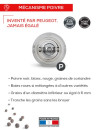 Peugeot Saveurs Nancy transparent pepper mill, 12 cm