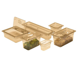High Temperature Lid GN 1/4 with amber handle