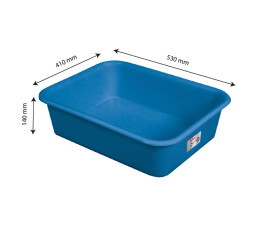 Gilactiv 20 L rectangular divider tray - Blue