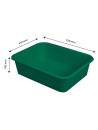 Gilactiv 20 L rectangular divider tray - Green