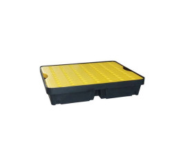 Retention tray - 800x600 mm - 40l with yellow grating