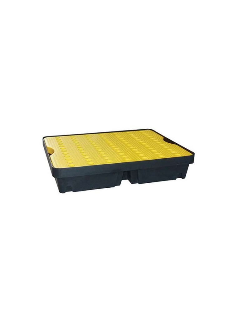 Retention tray - 800x600 mm - 40l with yellow grating