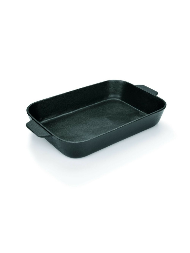 Plat à rôtir rectangulaire en fonte - 39 x 23 x 6.5 cm