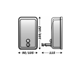 Brushed stainless steel soap dispenser for customers, 850 ml
