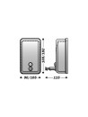 Dimension Distributeur inox JVD