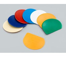 Corne plastique demi-ronde souple bleu