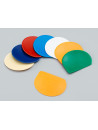 Corne plastique demi-ronde souple bleu