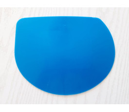 Corne plastique demi-ronde souple bleu