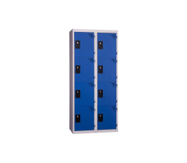 Locker Monobloc Multicases EVP 2 columns 4 lockers - Blue doors