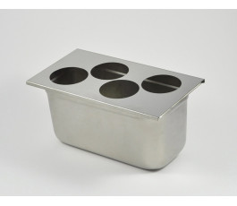 Support pour squeezes FIFO PORTION PAL 473ml ou 709ml - GN 1/3 - 4 compartiments