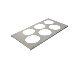 Stainless steel support for squeezes 592ml - 6 compartments