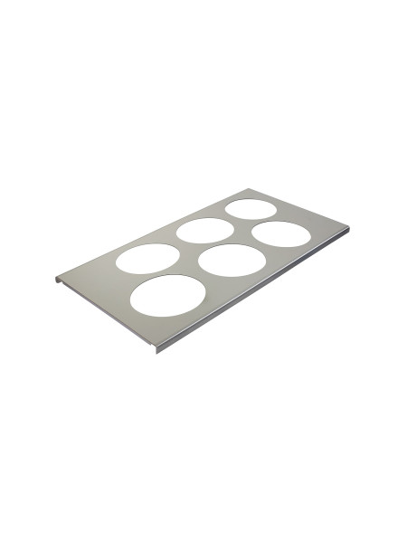 Support inox pour squeezes FIFO Bottle 592ml - GN 1/3 - 6 compartiments