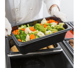 High temperature container - GN 1/3 - Depth 100 mm - Black