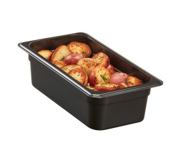 High temperature container - GN 1/3 - Depth 100 mm - Black