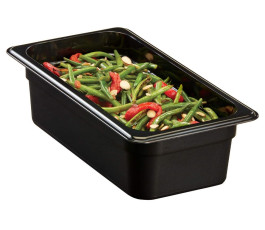High temperature container - GN 1/3 - Depth 100 mm - Black