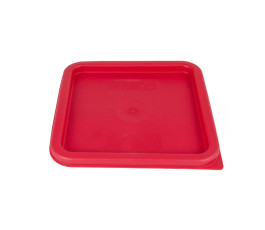 Red Square Polyethylene Lid for 6 Qt. and 8 Qt. For food storage container 000387