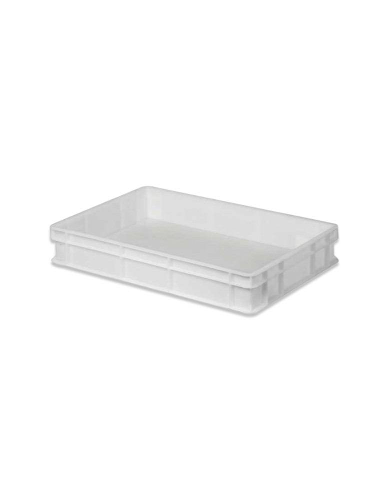 Food pan white euronorm budget line 600*400*75mm