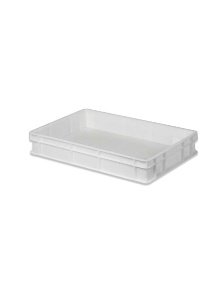 Food pan white euronorm budget line 600*400*75mm