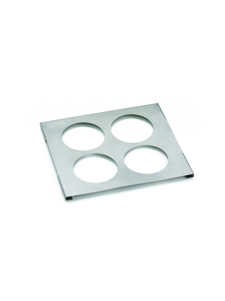 Support inox pour squeezes - 4 compartiments