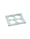 Support inox pour squeezes - 4 compartiments