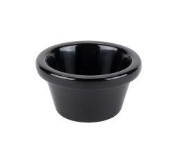 Black melanin ramekin 90 ml - Diameter 8 cm