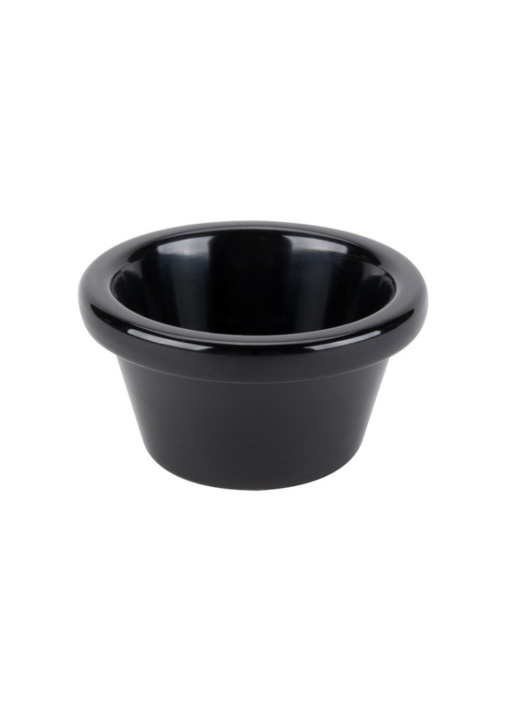 Black melanin ramekin 90 ml - Diameter 8 cm