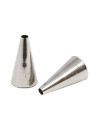Set of 2 plain stainless steel nozzles - Diameter 20 mm