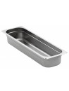 304 stainless steel container - GN 2/4 - Depth 100 mm - 5.8 L