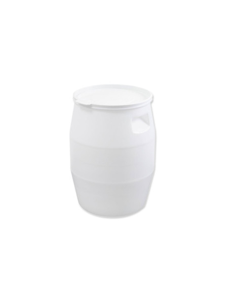 White Barrel 50l, with lid