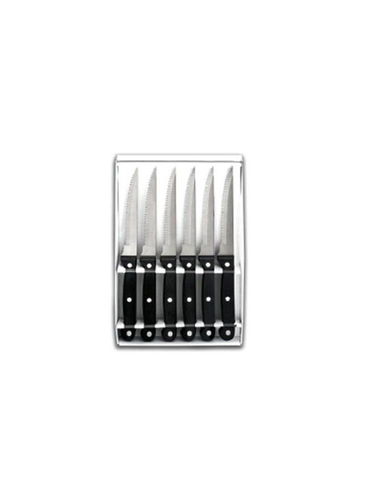 Serrated meat knife, length 21cm (set of 6)