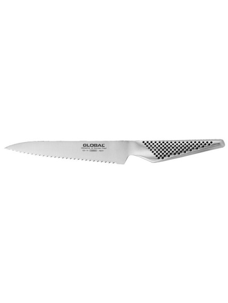 Couteau à lame crantée GS14 - L. 150 mm - Pour tomates, agrumes...