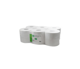 12 rouleaux de papier hygiénique blanc ouate de cellulose 34 x 8.30 cm