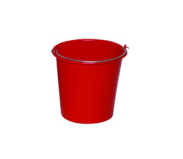 10L red bucket with handle