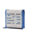 Désinsectiseur Flyinbox 20 métal blanc, côtés bleus - 1x20W E14