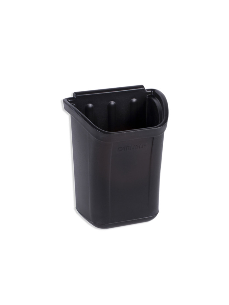 Trash bin for bussing cart 7 gal - Black