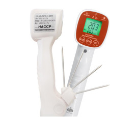 Infrared thermometer with rotating probe -40+200°C